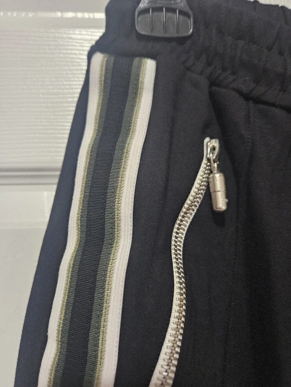 Rhude - Black Cropped Slim-Fit Tapered Webbing-Trimmed Jersey Track Pants S
